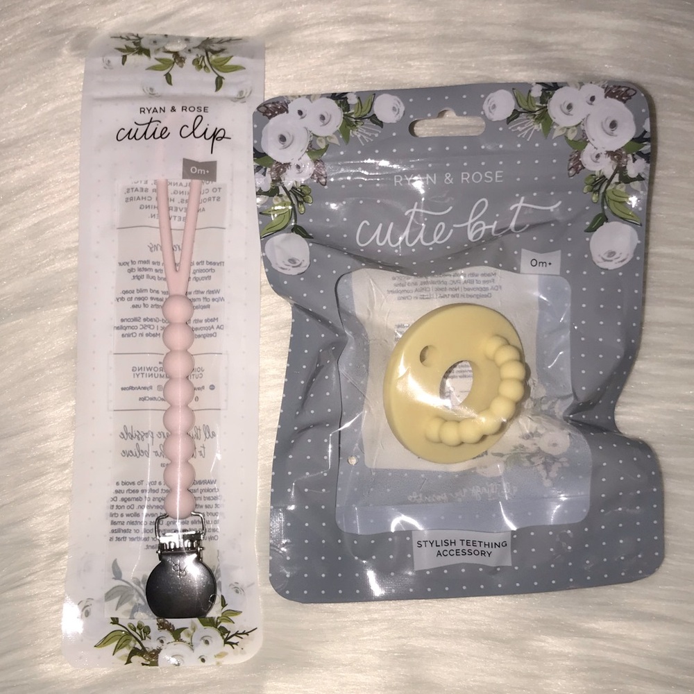 Ryan & Rose Cutie Clip and Cutie Bit Teether Set